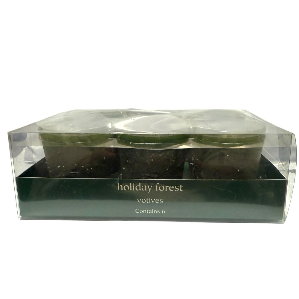 Retired Pier 1 Holiday Forest votives tea light candles set Christmas Holiday - Picture 1 of 7